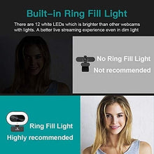 Load image into Gallery viewer, StreamCam: 1080P Webcam with Adjustable Light for Online Learning &amp; Meetings