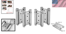 Load image into Gallery viewer, Premium Stainless Steel Double Action Spring Hinges - 4 Pieces for Versatile Use