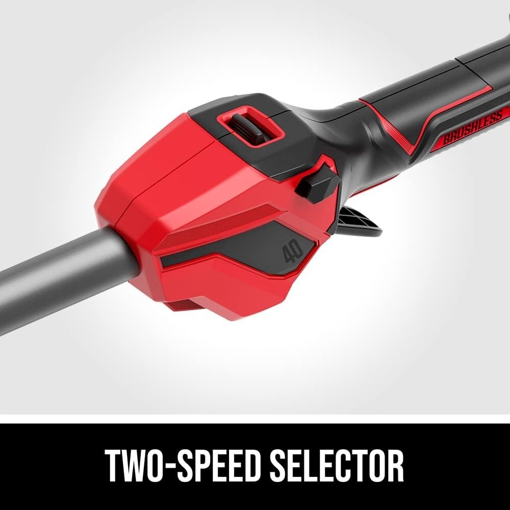 PWR CORE 40V Brushless String Trimmer Kit - 15-Inch Cutting Width, Fast Charging