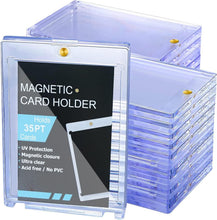 Load image into Gallery viewer, Premium 35pt Magnetic Card Holders - Clear Protective Sleeves for Trading Cards