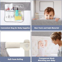 Load image into Gallery viewer, U-Shape Toddler Bed Rail for California King Bed - Modern Grey Safety Guard