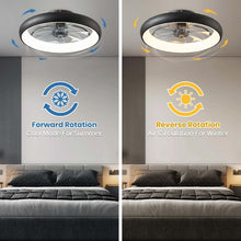 Load image into Gallery viewer, Elegant 20'' Smart Ceiling Fan with Dimmable LED Lights – Remote &amp; App Control