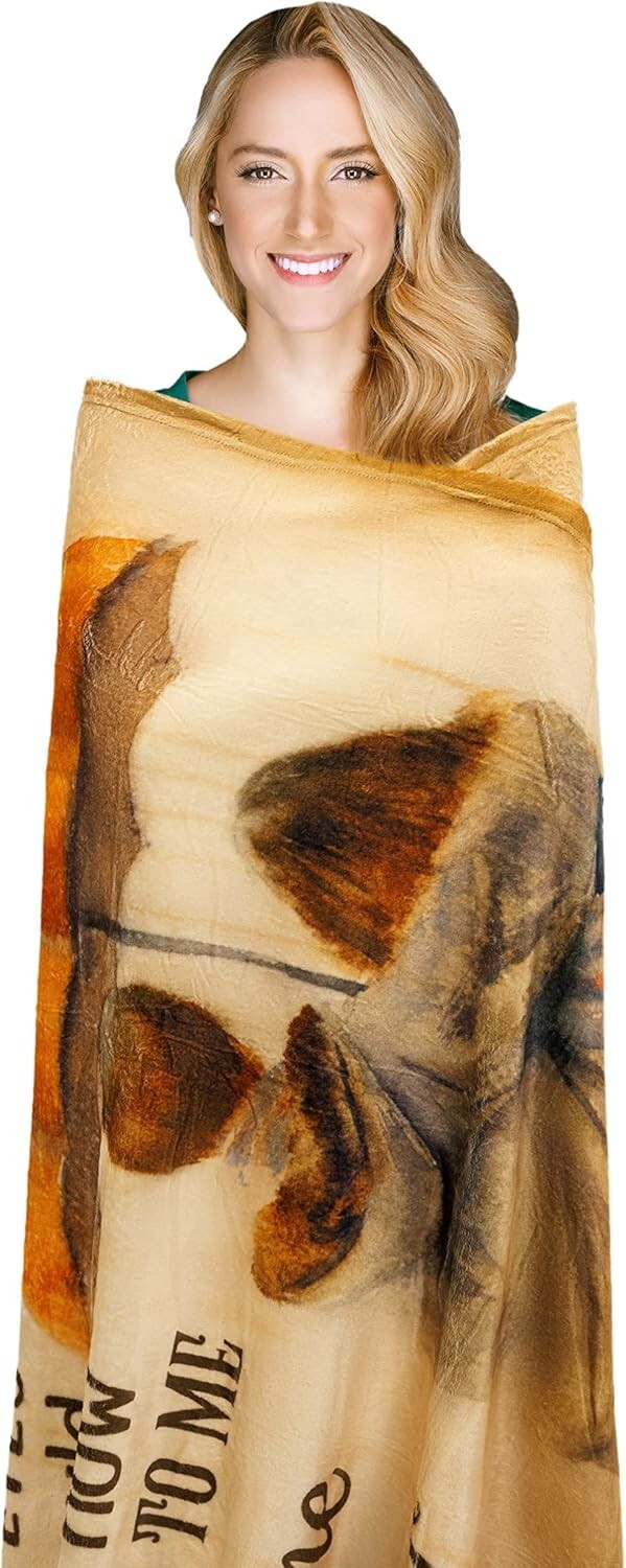 Lightweight Love Letter Blanket for Wife – Ideal Birthday & Anniversary Gift