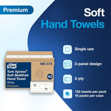 Load image into Gallery viewer, Premium Biodegradable Multifold Paper Towels - 2160 Count with Blue Leaf Print