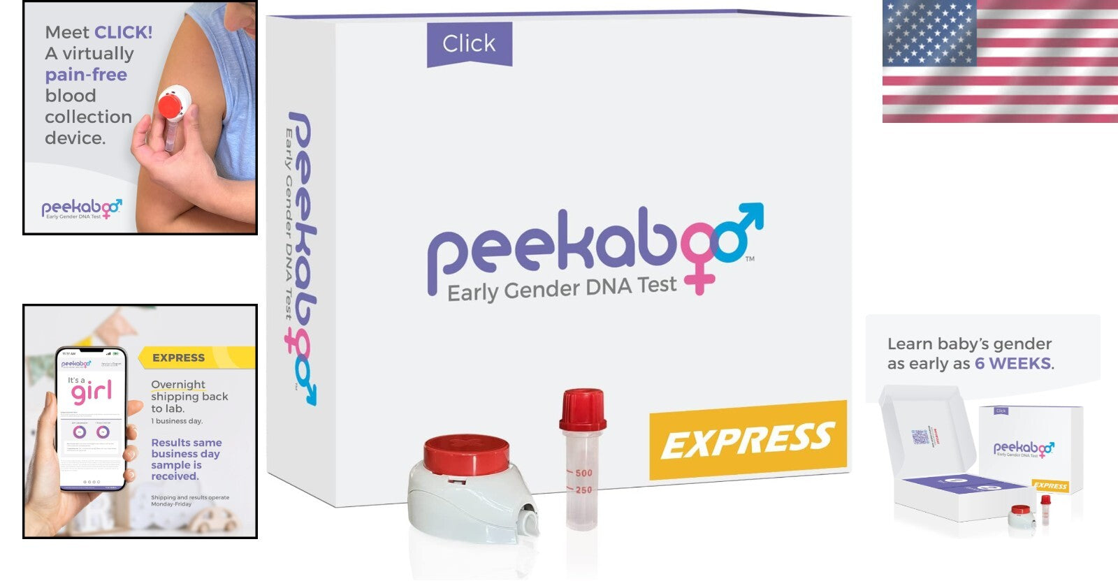 FDA-Cleared Peekaboo Click DNA Test Kit for Fast, Virtually Pain-Free Results