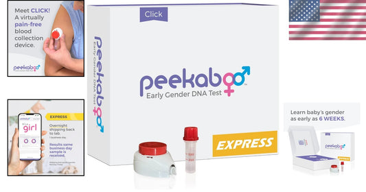 FDA-Cleared Peekaboo Click DNA Test Kit for Fast, Virtually Pain-Free Results