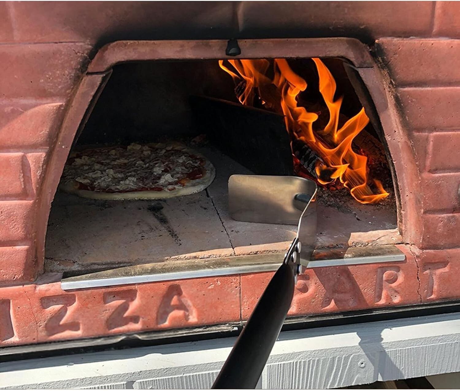 4-Piece Pizza Oven Utensil Set with Aluminum Handle - Perfect for Professionals