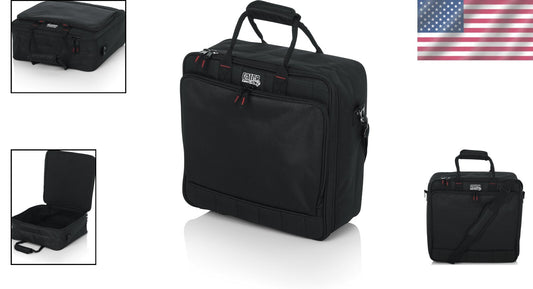 Lightweight Nylon Mixer Equipment Bag with Dual-Layer Padding - 15.5x15x5.5