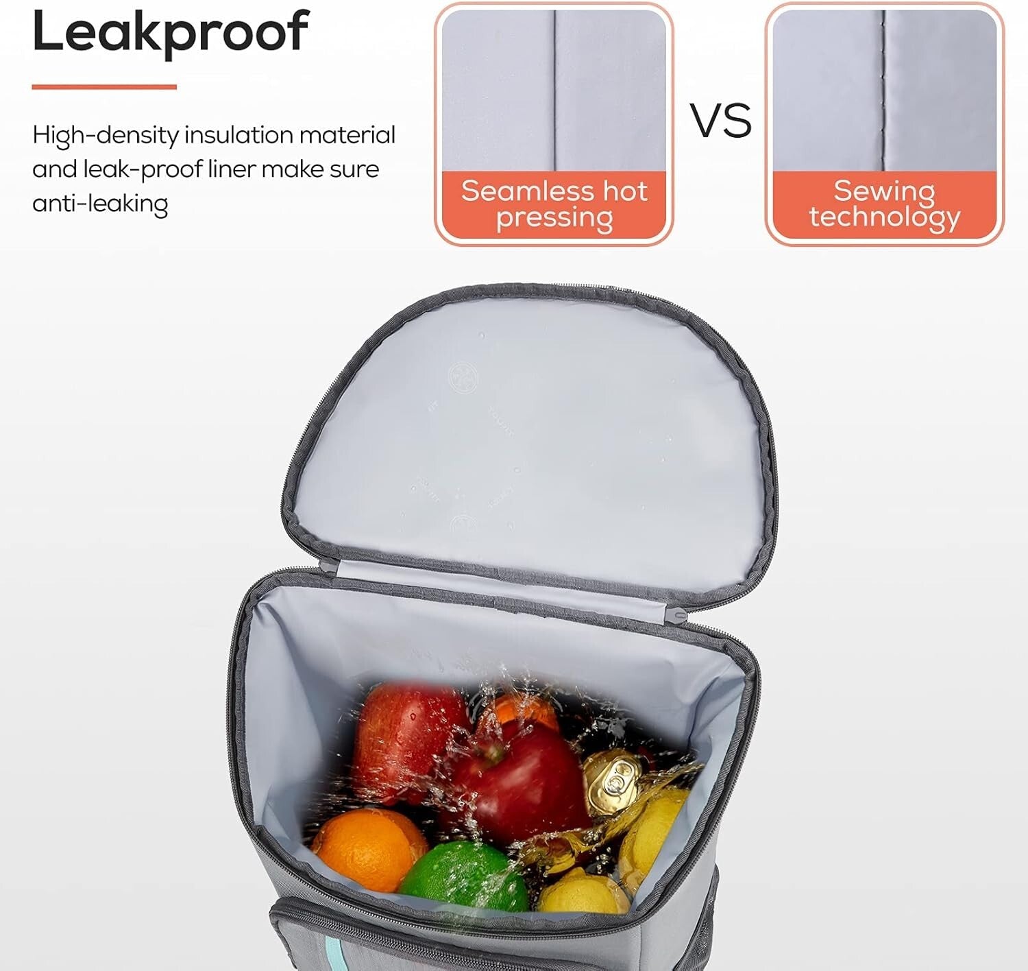 Durable Waterproof Insulated Cooler Backpack - 30 Can Capacity for Adventures