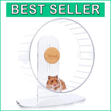 Load image into Gallery viewer, Super Silent 11-Inch Hamster Exercise Wheel with Adjustable Stand for Quiet Play