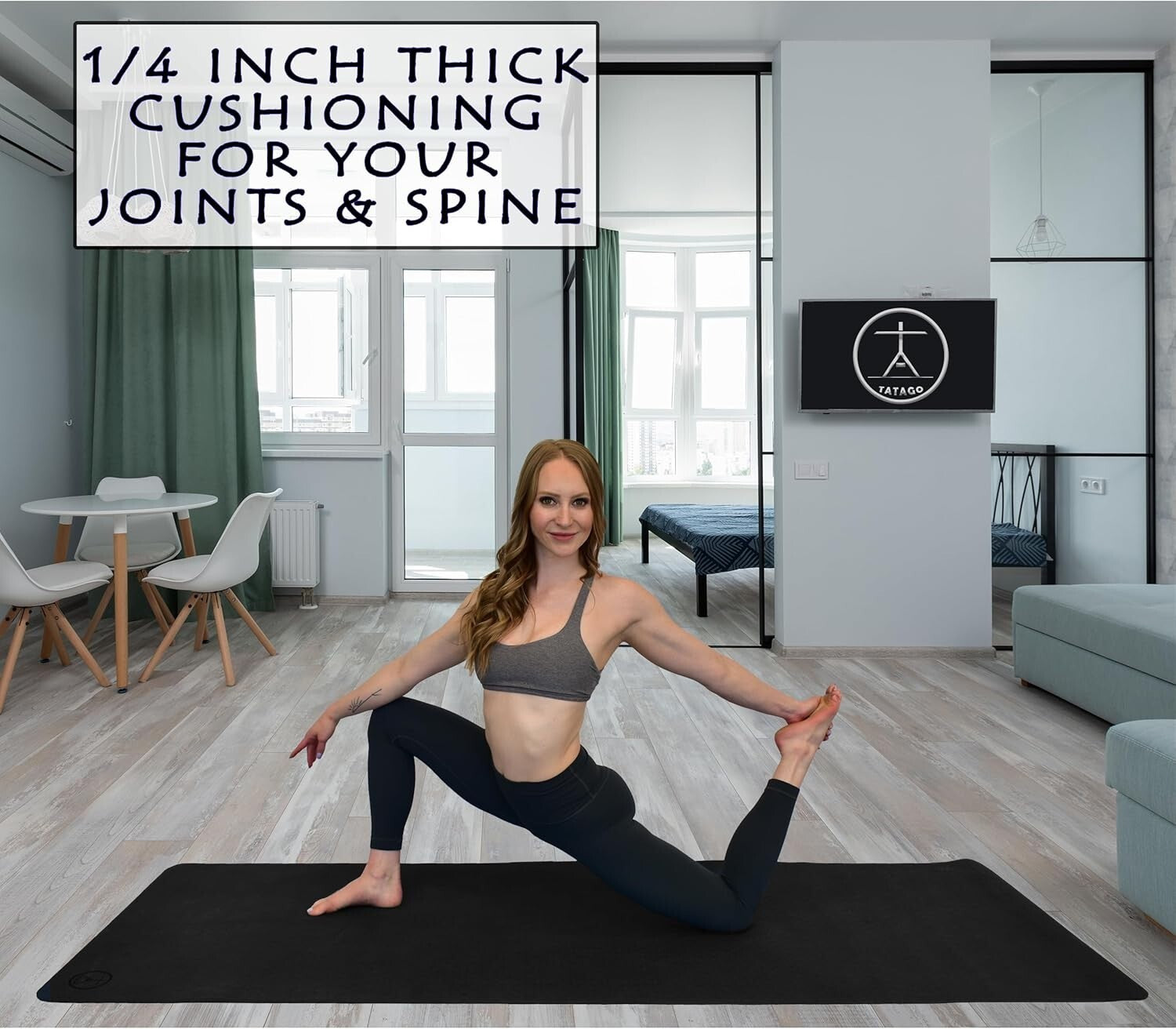 10mm Extra Thick XL Yoga Mat - Ultimate Comfort for Unrestricted Practice