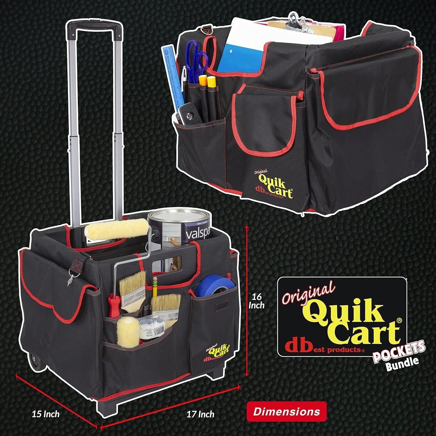 Compact dbest Quik Cart Bundle - Ideal for Outdoor Projects with 80 lb Capacity