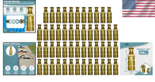 Load image into Gallery viewer, Premium Brass Pool Cover Anchors - 50 Pack, Fits 3/4" Hole, Universal Use