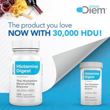 Load image into Gallery viewer, Fast-Acting Diamine Oxidase Enzyme - 120 Caps for Histamine Sensitivity Support
