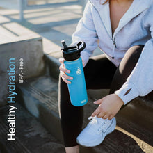 Load image into Gallery viewer, Clean Water Anywhere: 20oz Stainless Steel Filtered Bottle for Active Lifestyles