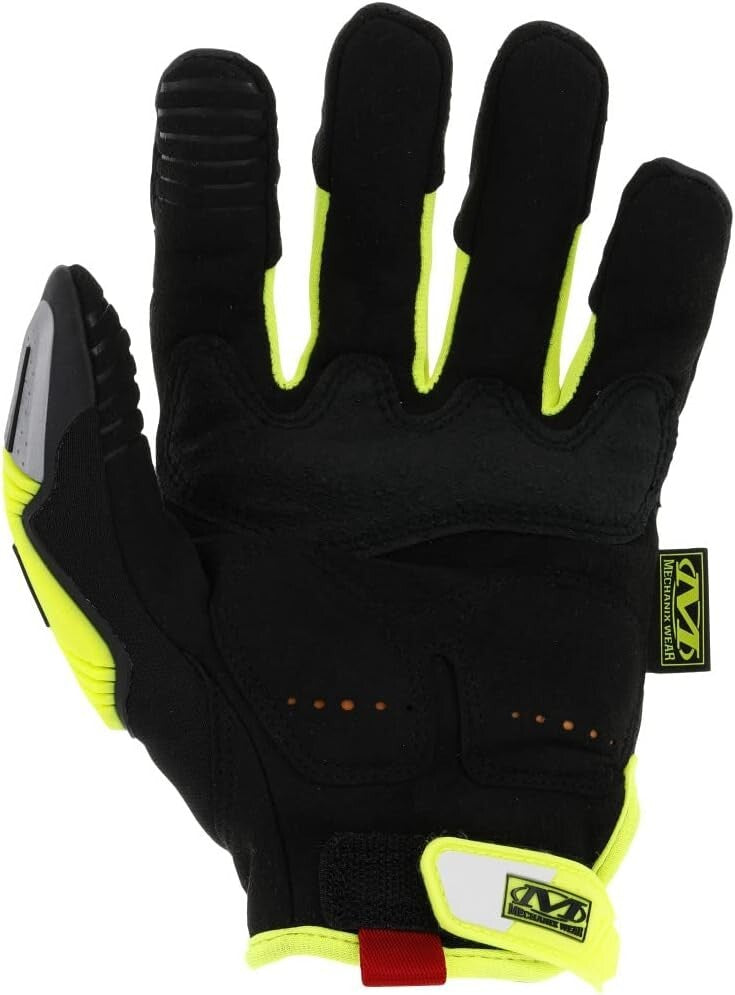 Fluorescent Yellow & Orange Cut Resistant Work Gloves for Safety Professionals
