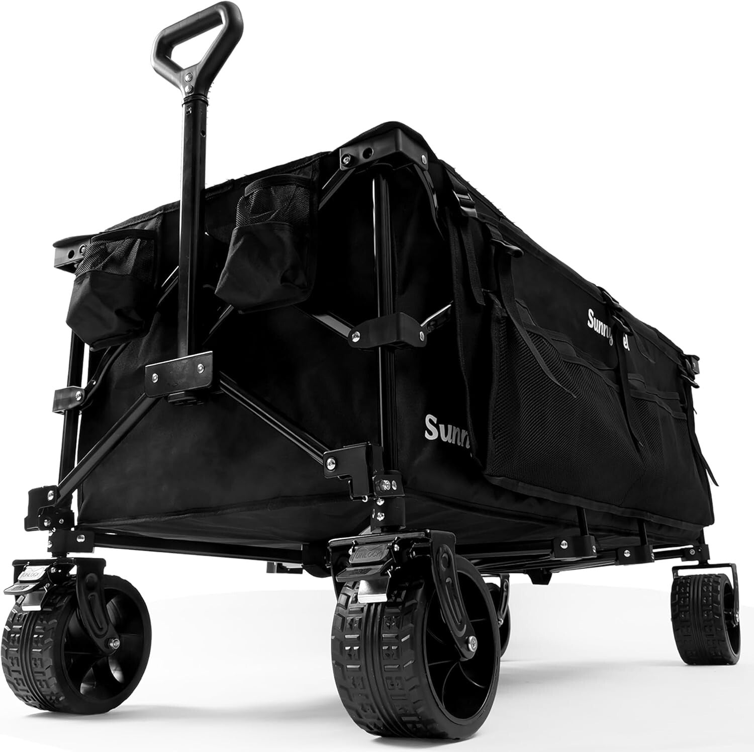 49'' Heavy-Duty Wagon Cart with All-Terrain Wheels - Perfect for Garden & Sports