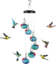 Load image into Gallery viewer, Vibrant Bee-Resistant Hummingbird Feeder with 6 Blue Hanging Balls for Gardens