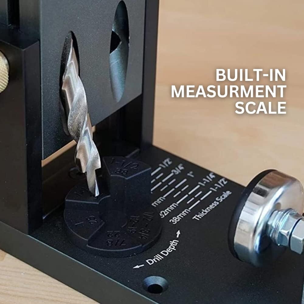 Adjustable Aluminum Pocket Hole Jig Kit M1 - Precision Woodworking Tool