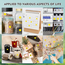 Load image into Gallery viewer, Self-Adhesive Round Dot Stickers - 1/2 Inch Yellow Labels for Any Occasion