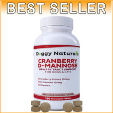 Load image into Gallery viewer, USA-Made Cranberry D-Mannose for Dogs &amp; Cats - 150 Tablets for Urinary Wellness