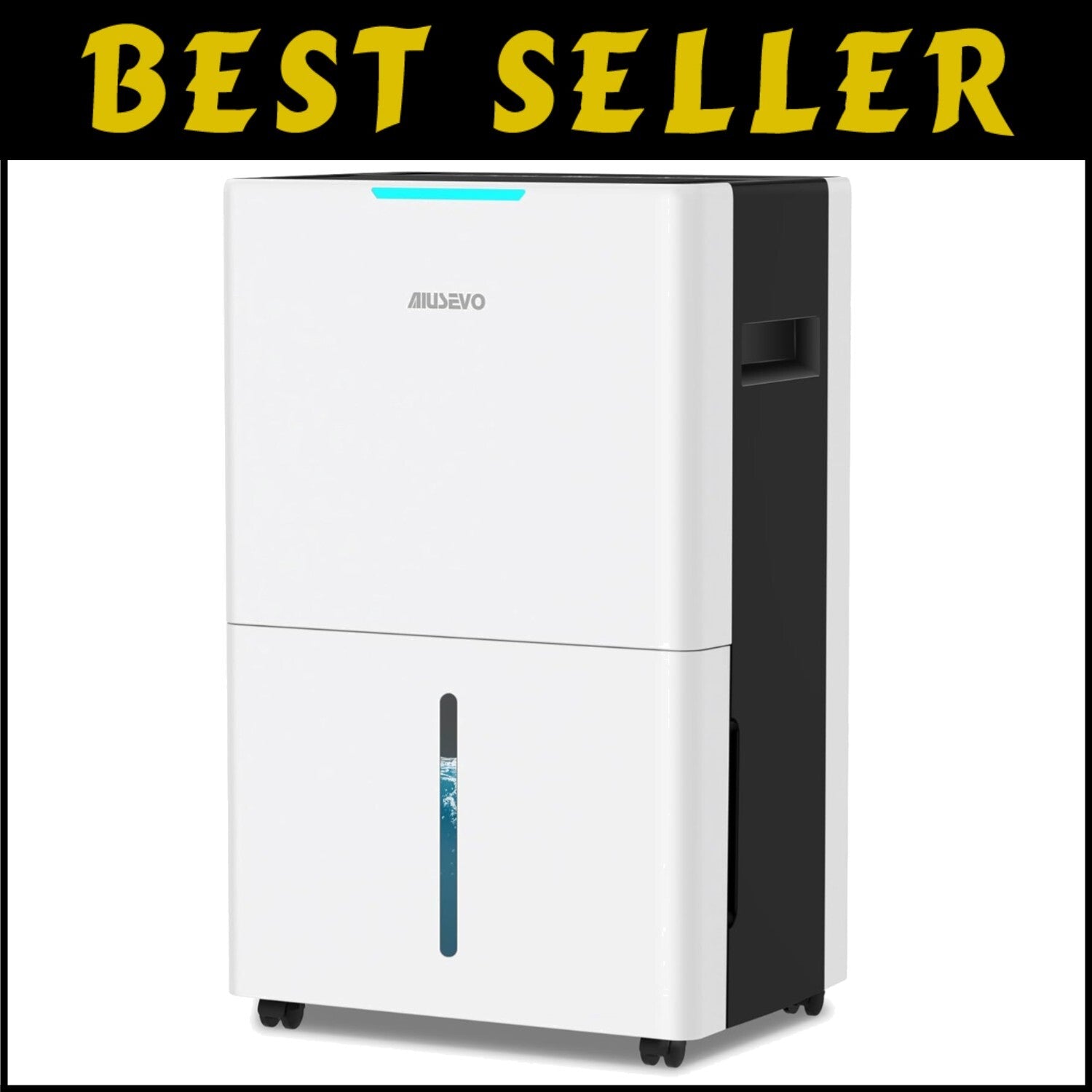 Portable 5000 Sq. Ft Dehumidifier with Continuous Drainage & Three Modes