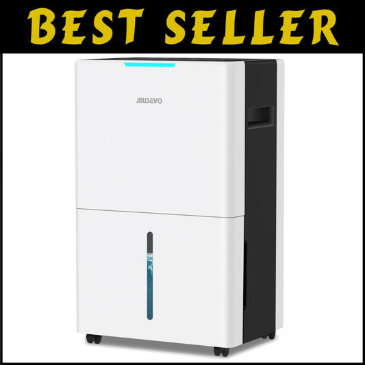 Portable 5000 Sq. Ft Dehumidifier with Continuous Drainage & Three Modes