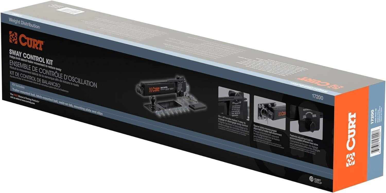 Durable Trailer Anti-Sway Bar Control Kit - Enhanced Stability for Safe Towing