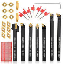 Load image into Gallery viewer, Ultimate 21-Pc Lathe Tool Holder Set with Carbide Inserts for High Precision
