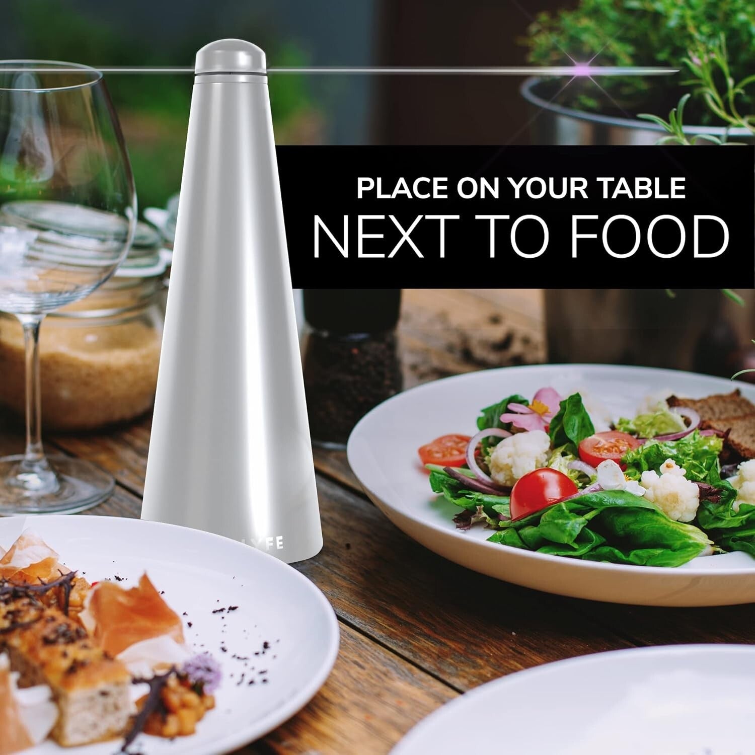 Fly Deterrent Table Fan - Stylish & Durable Outdoor Dining Essential - 2 Pack