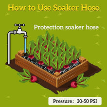 Load image into Gallery viewer, 150 ft Flat Soaker Hose Set - Heavy Duty Drip Irrigation for Efficient Gardening