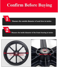 Load image into Gallery viewer, Puncture-Proof 24x1" Wheelchair Rear Wheel Assembly for Self-Propelled Models