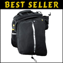 Load image into Gallery viewer, MTX Trunk Bag EXP with Expandable Panniers - Large Capacity Black Bike Storage