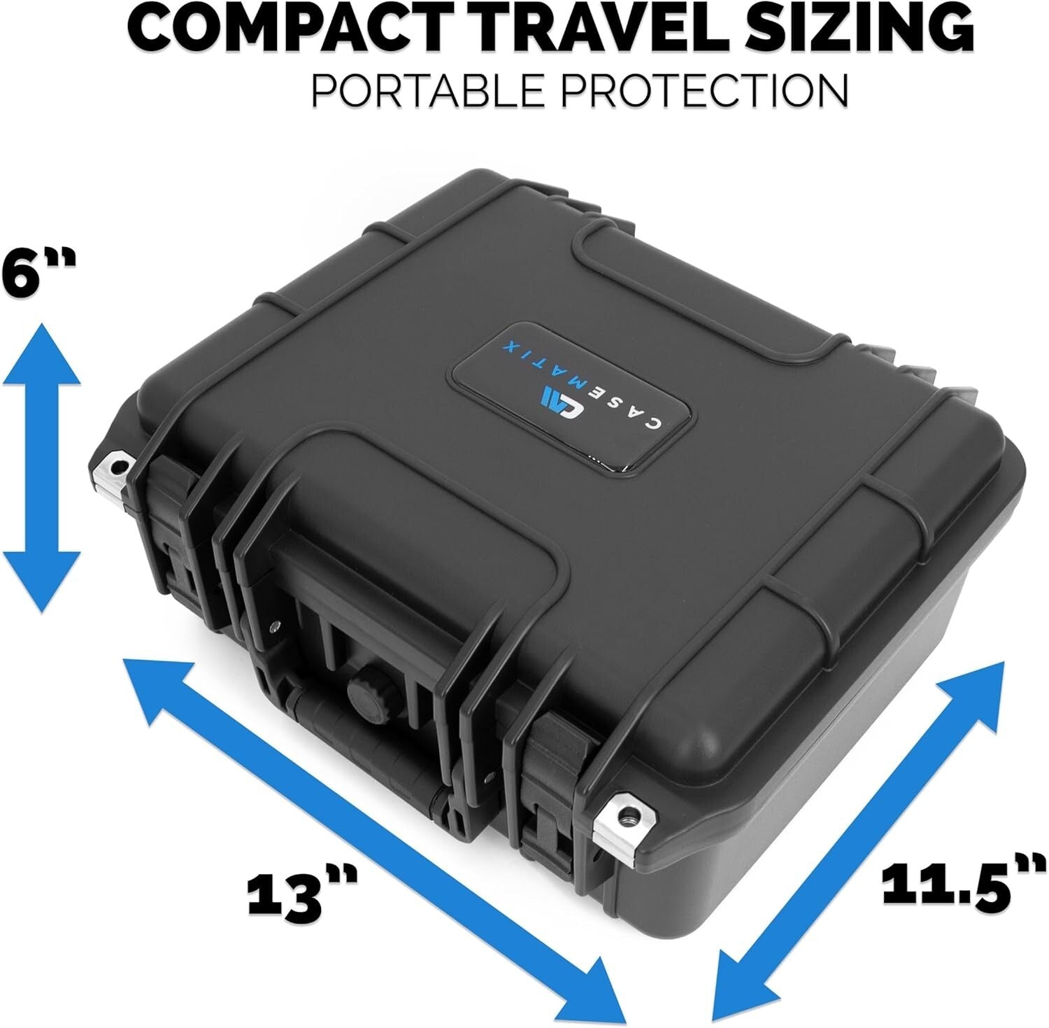 Durable Hard Shell Gun Case for Safe Transport of Two Handguns and Accessories