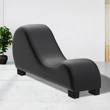 Load image into Gallery viewer, Stylish Midnight Black Chaise Lounge - Modern Accent for Relaxation &amp; Meditation