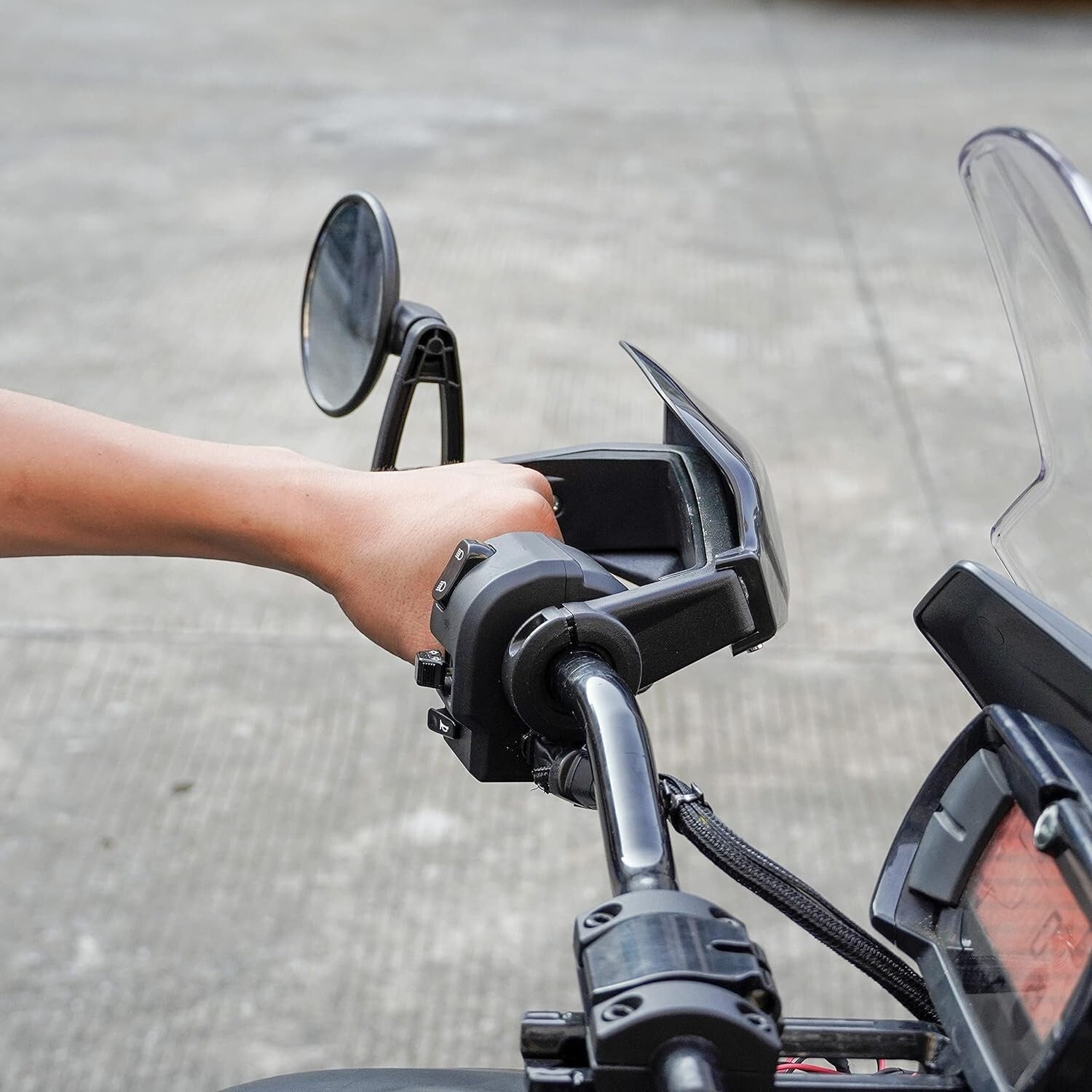 Stylish Black Handguards Protector Wind Deflector for All Can-Am Ryker Models