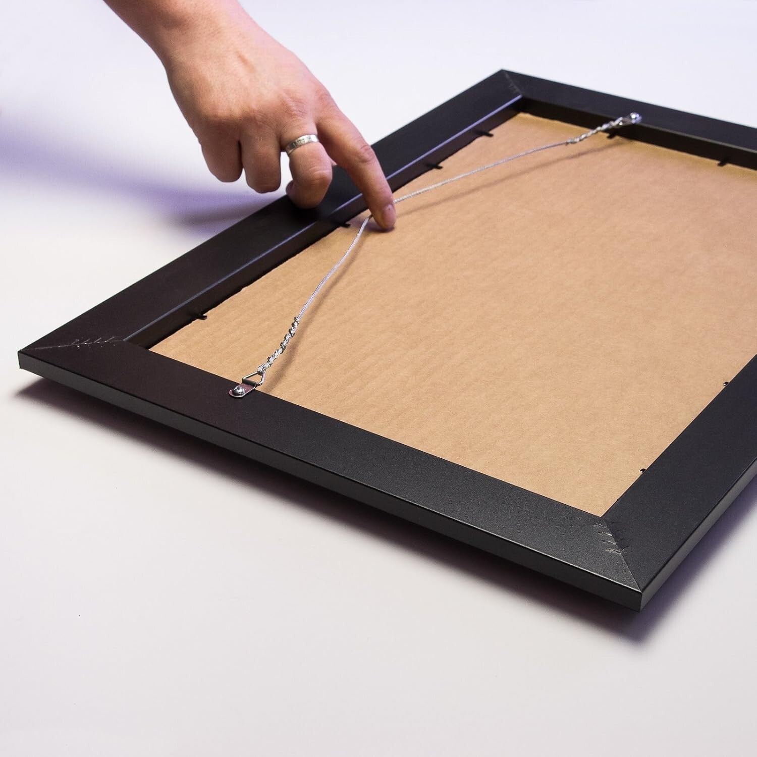 Elegant Black Wood 12x18 Photo Frame with 2-Opening Mat for Cherished Memories