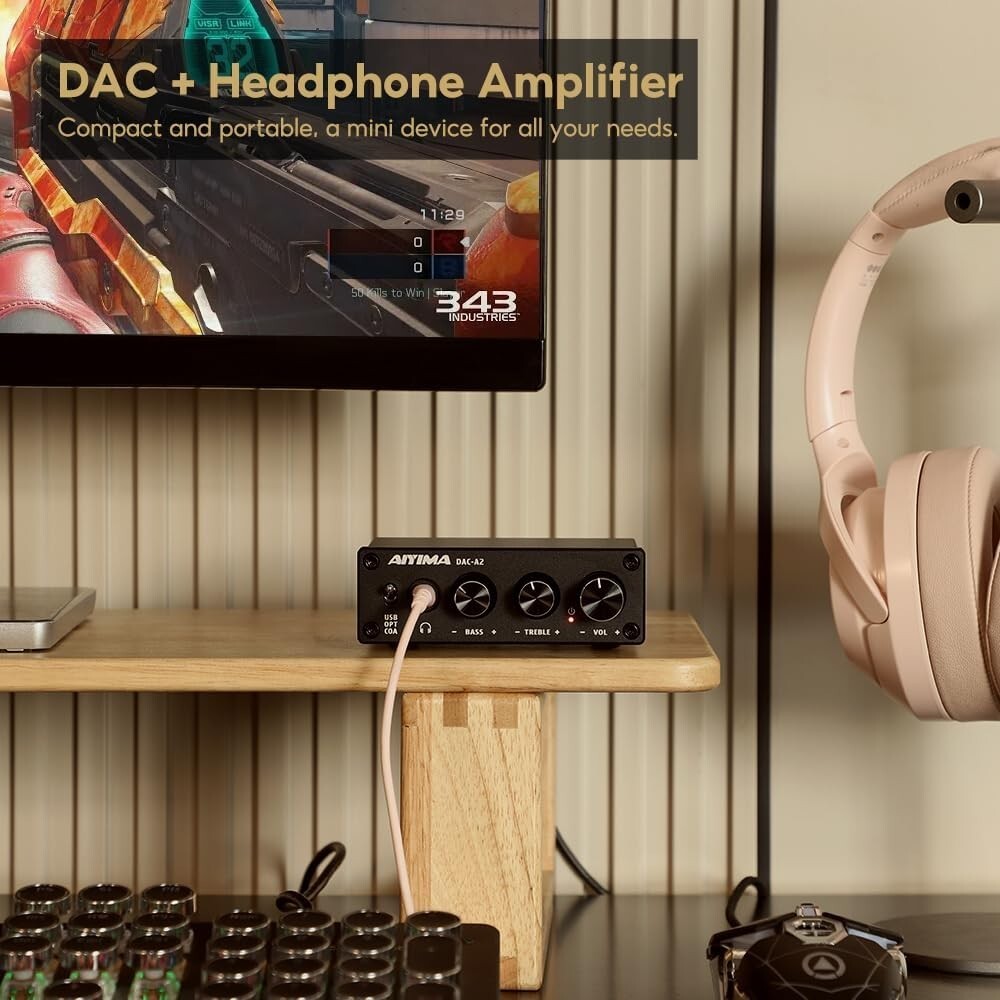 All-in-One DAC Headphone Amplifier with Versatile Inputs & Exceptional Quality