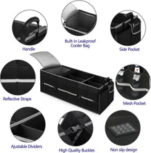 Load image into Gallery viewer, Insulated Leak-Proof Cooler Trunk Organizer - Collapsible Car Storage Solution