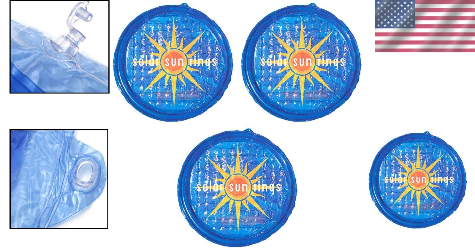 Durable Blue Vinyl Above Ground Pool Solar Covers: 3-Pack for Full Coverage