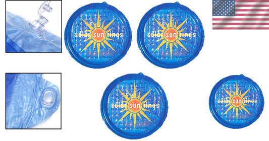 Durable Blue Vinyl Above Ground Pool Solar Covers: 3-Pack for Full Coverage