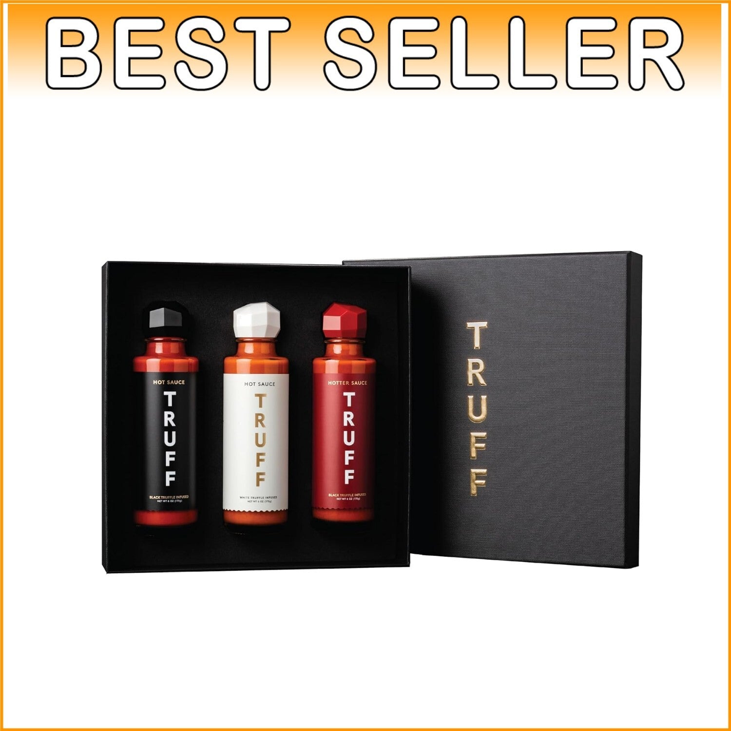 Exquisite 3-Bottle Gourmet Hot Sauce Set - Unique Flavors and Elegant Design