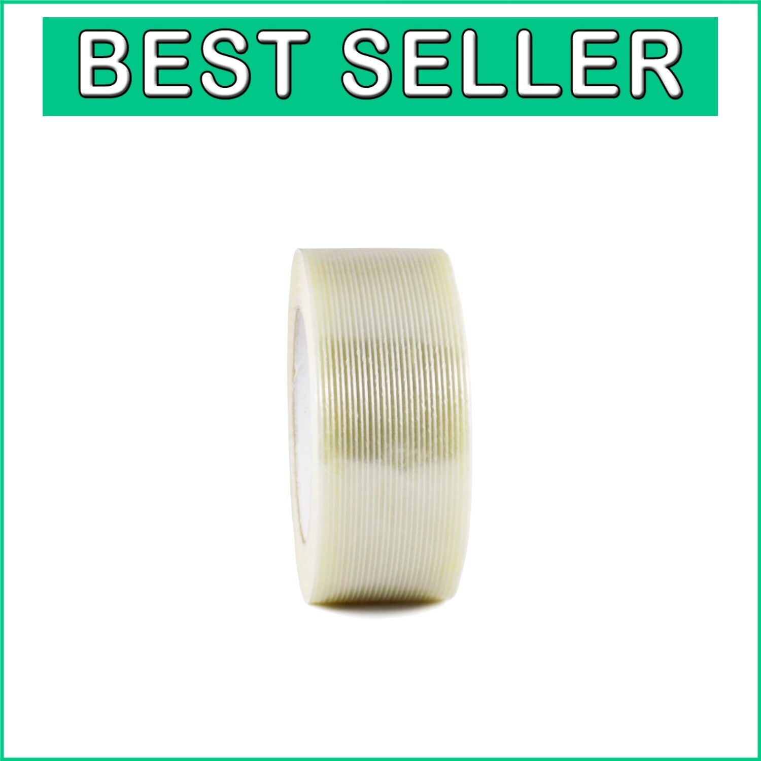 Extra Strong 60yds Fiberglass Reinforced Strapping Tape - 2in Wide, 12 Pack