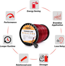 Load image into Gallery viewer, Round 515 Ft Trimmer Line with Bonus Cutter - Universal Fit for Major Brands