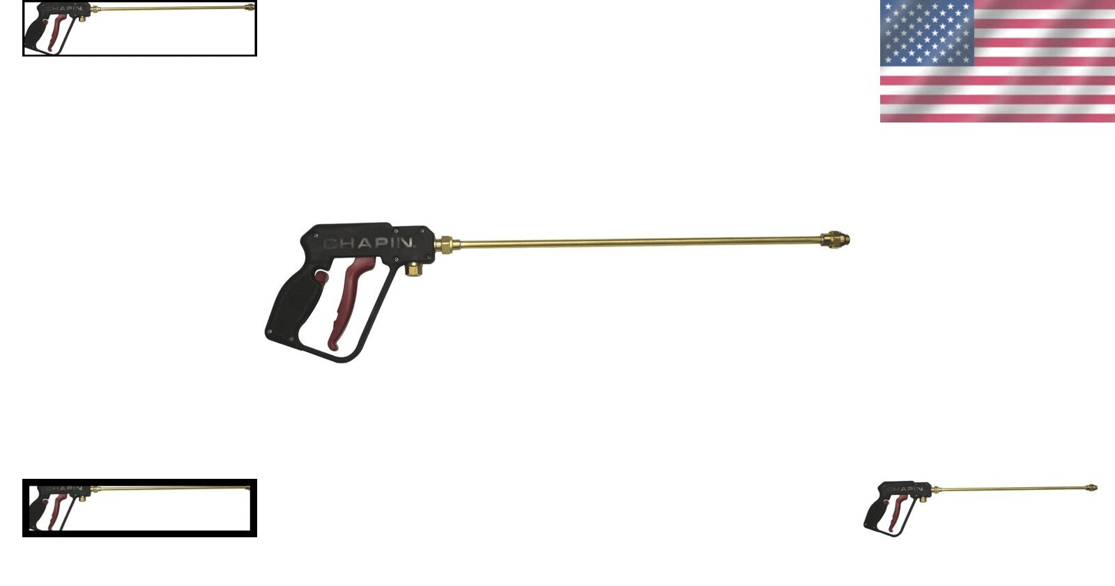 Chapin Xtreme 19" Dripless Shut-Off Wand with Comfortable Poly Handle - 2 Ports