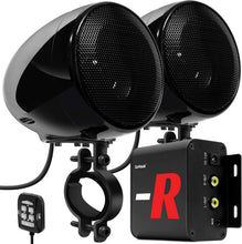 Load image into Gallery viewer, Outdoor Motorcycle Audio Kit - 4'' Speakers with Bluetooth Amplifier for ATV/UTV
