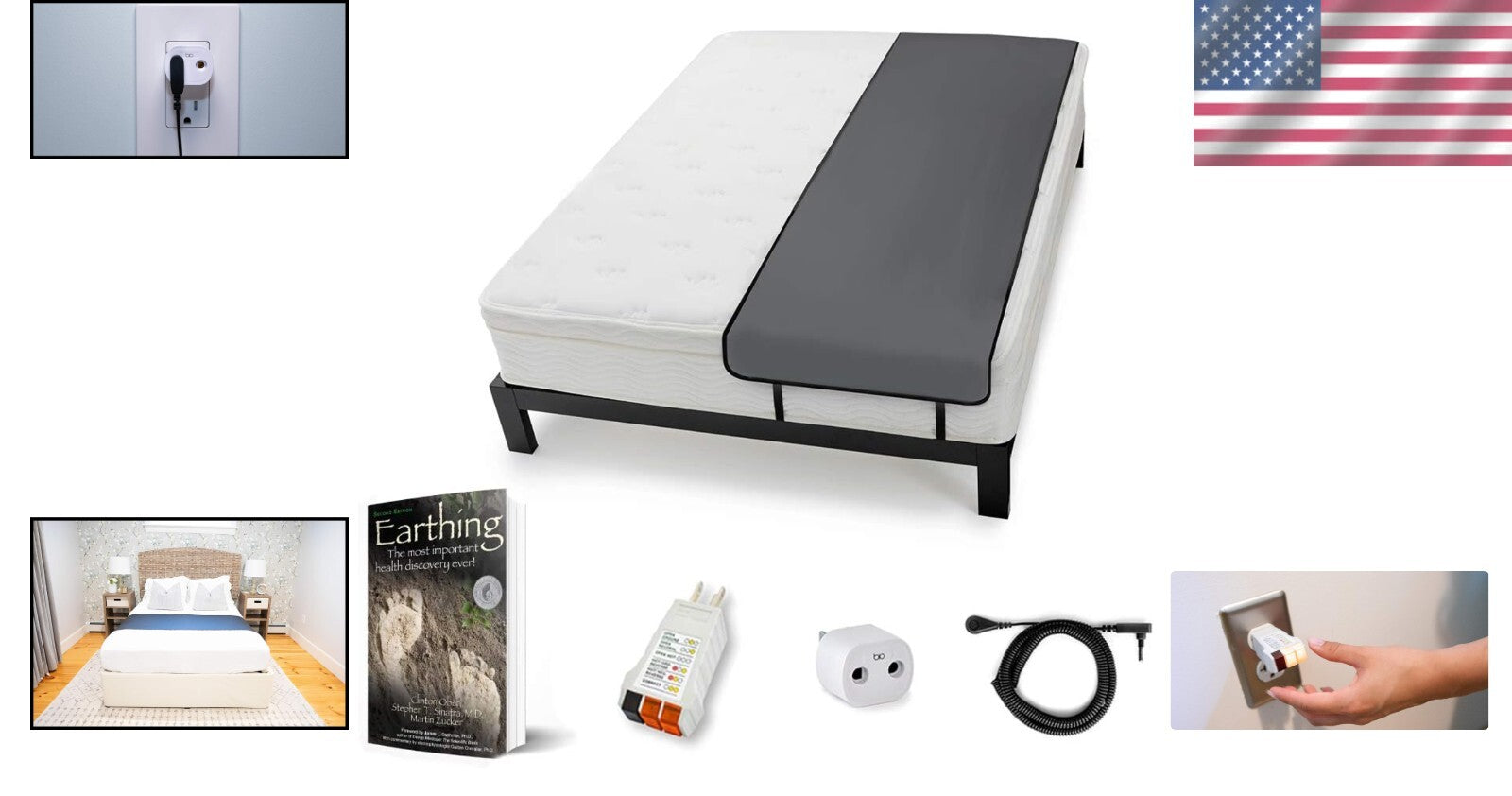 Clint Ober Certified Grounding Sleep Mat with Zipper & Water-Resistant Features