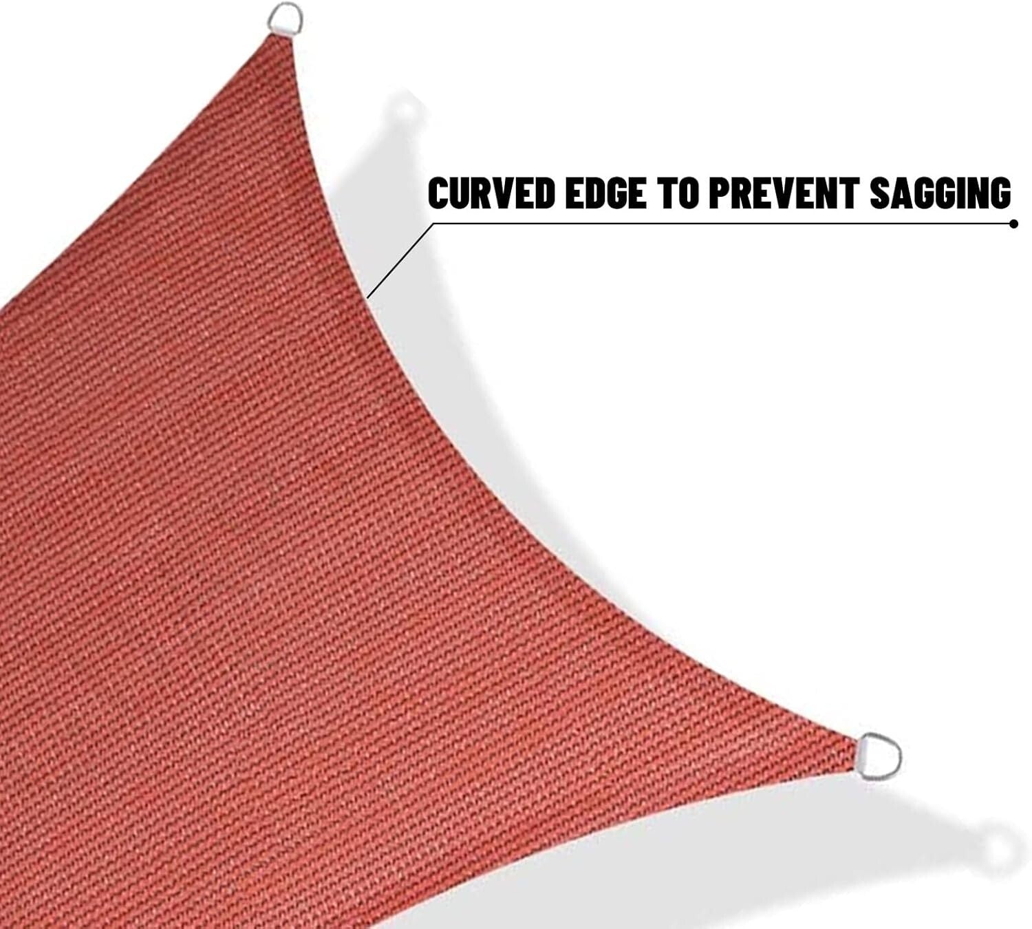 Customizable 12'x16' Rectangle UV-Blocking Shade Sail – Perfect for Gardens