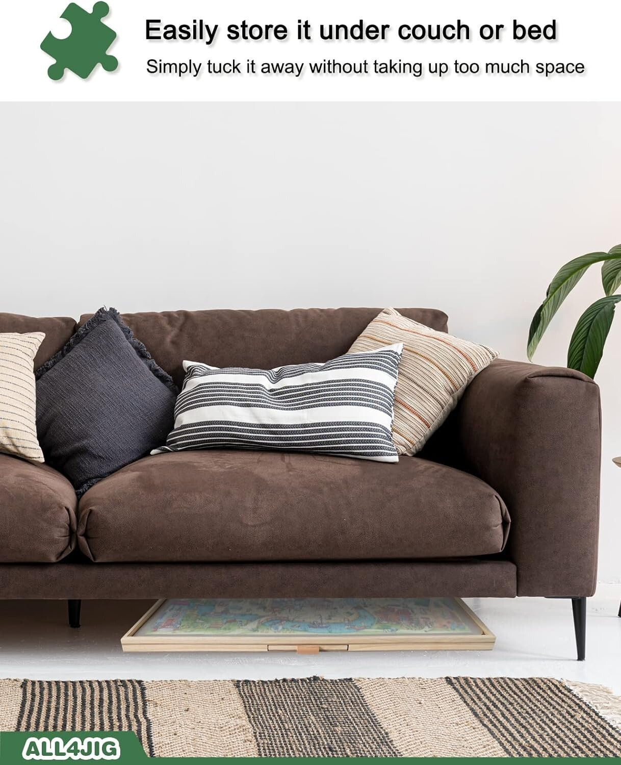 1500-Piece Rotating Puzzle Board with 6 Drawers & Cover - Gift for Puzzle Lovers