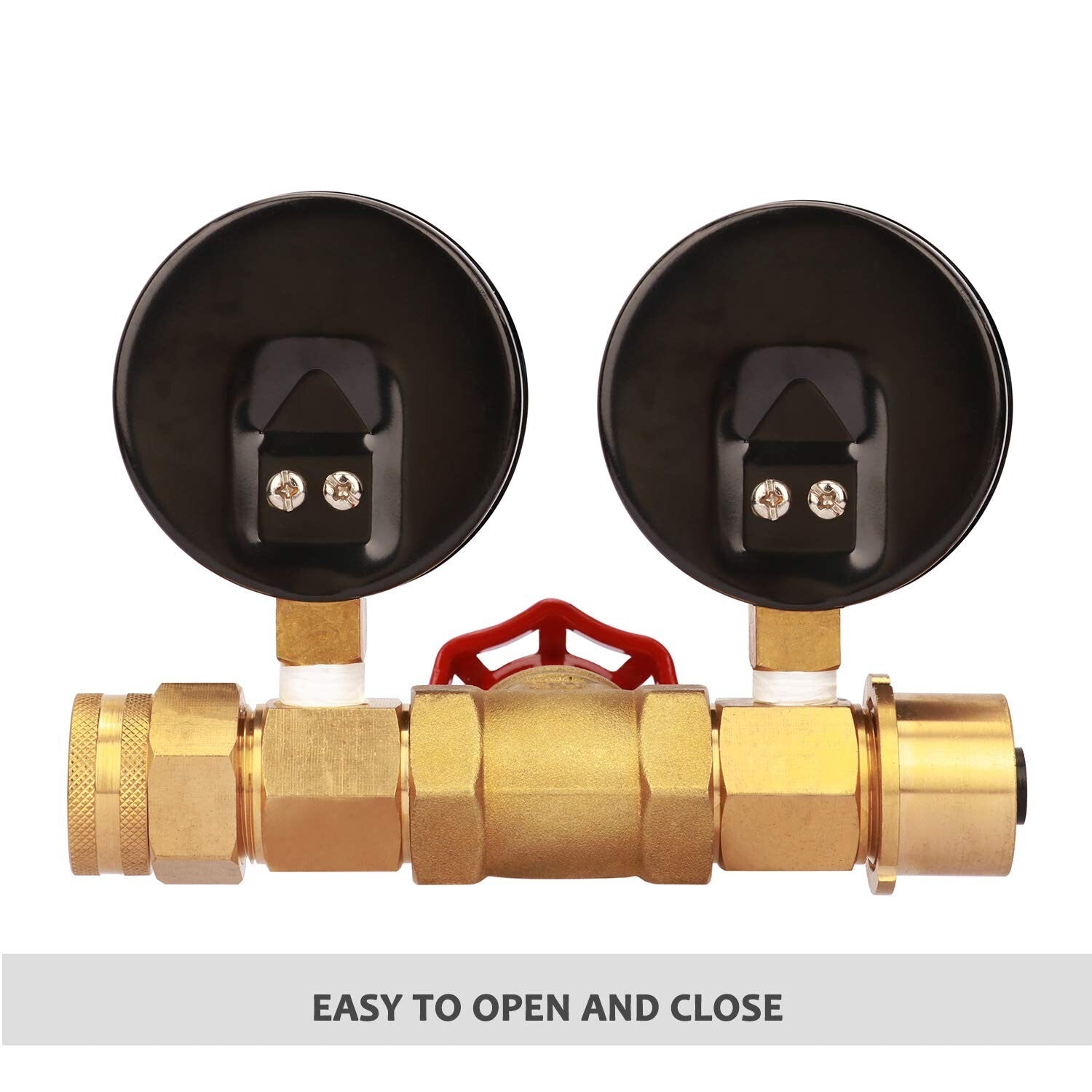 Dual Measurement Water Pressure Gauge & Flow Meter Assembly, 0-160 PSI, 0-13 GPM